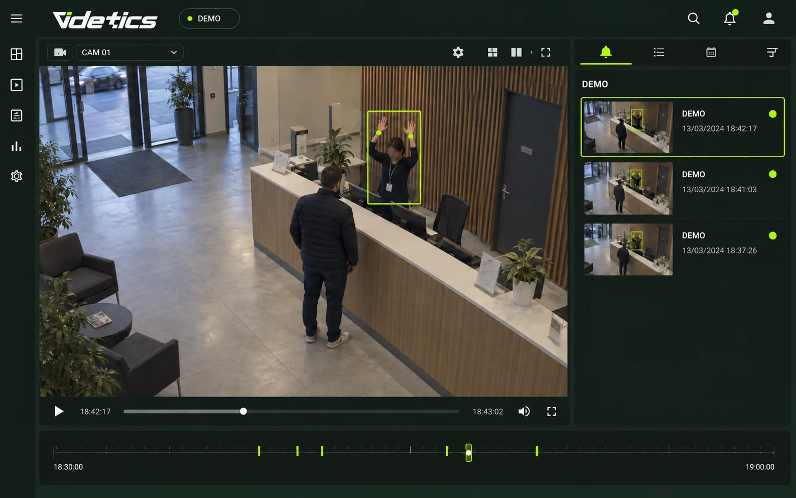 AI-generated demonstration illustration : Silent alert — raised hands