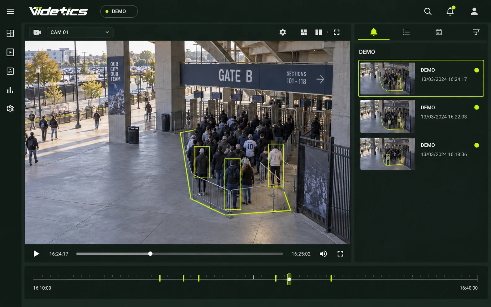 AI-generated demonstration illustration : Crowd density