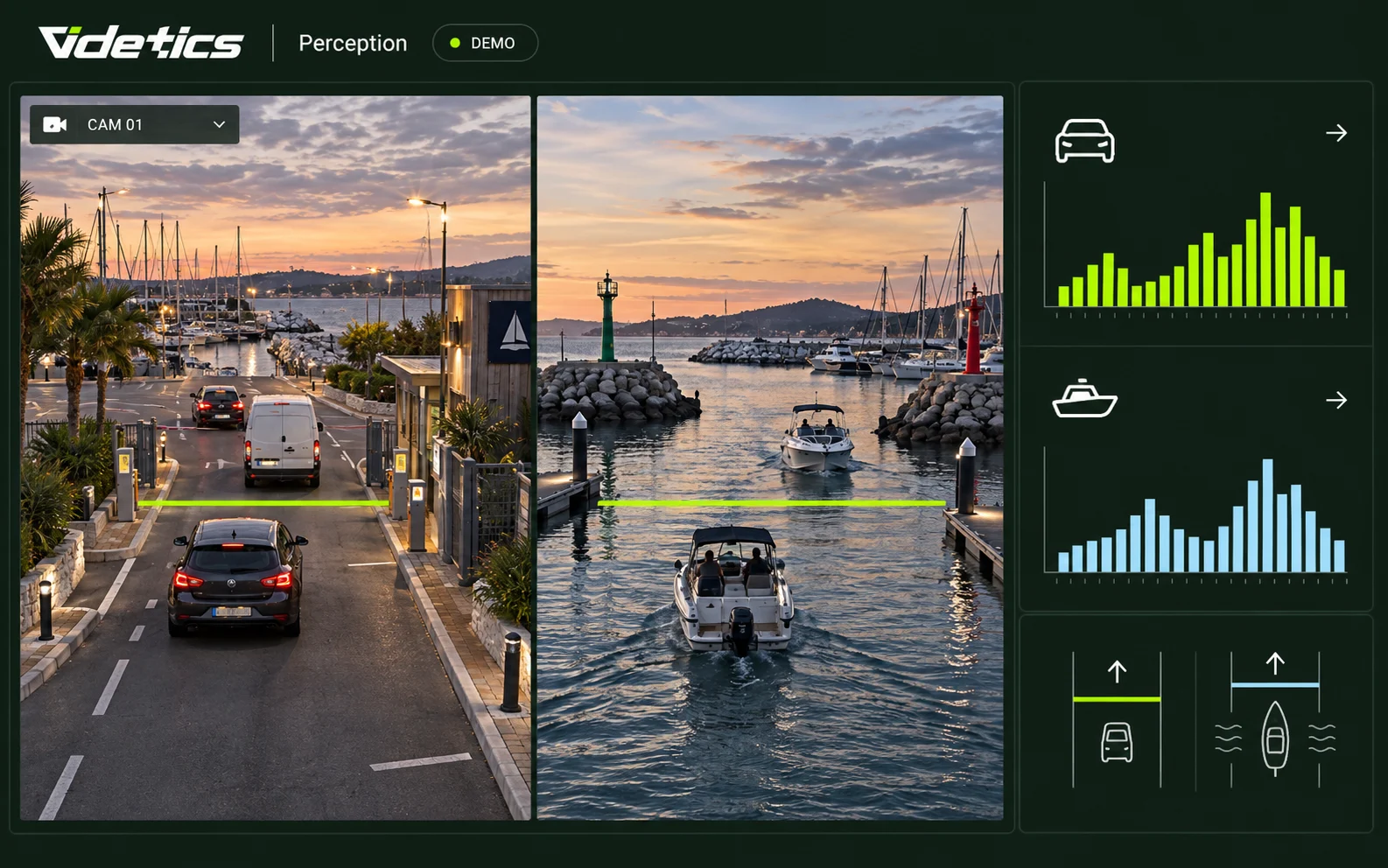 AI-generated demonstration illustration : Vehicles and boats